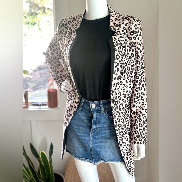 Floryday Leopard Print Blazer Size M - Picture 5 of 6